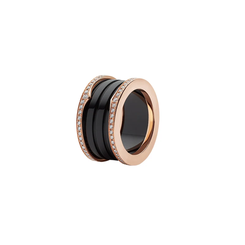 Suri new original fit bulgaria couple ring for women 925 sterling silver ceramic fashion rose gold luxury jewelry wedding gift - Цвет основного камня: style6