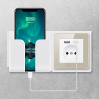 New 2021  German standard European standard USB wall socket  mobile phone charging dual USB ports Usb TDM EKF IEK universa