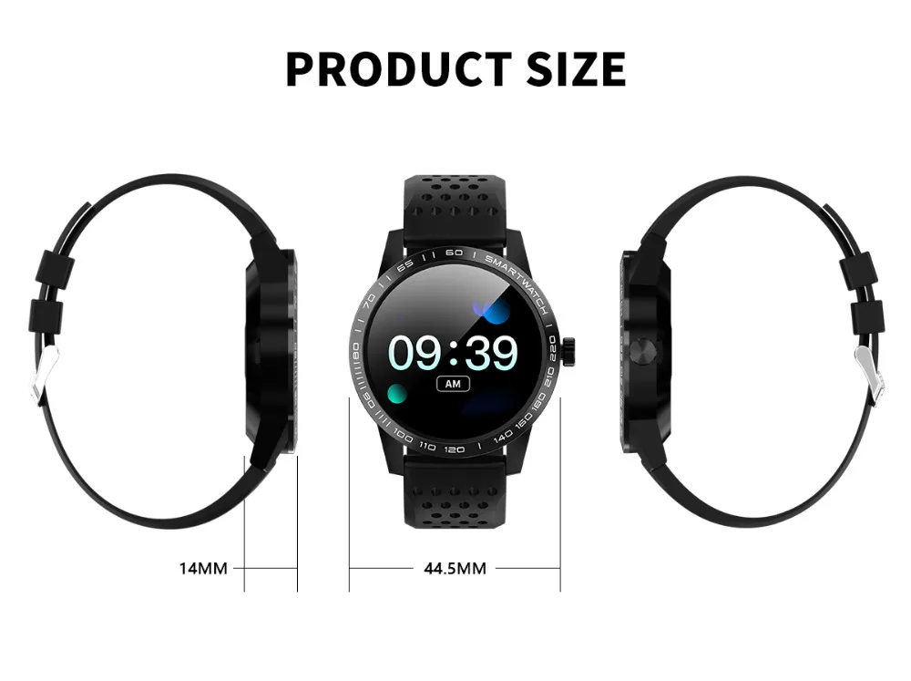 WearpaiT2 Смарт-часы для мужчин фитнес-трекер монитор сердечного ритма кровяное давление Bluetooth будильник входящий вызов водонепроницаемые часы для мужчин