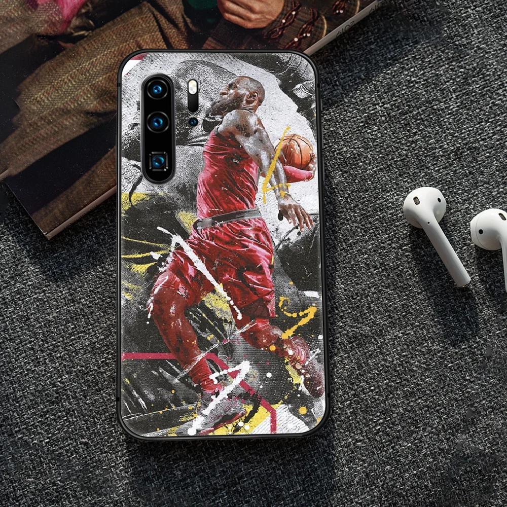 

james basketball star 23 Phone Case For Huawei P Mate 10 20 30 40 Lite Pro smart Z 2019 nova 5t black Bumper Trend Etui Soft