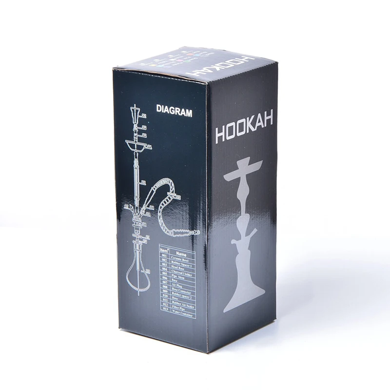 

CNHOOKAH Glass Base Hookah Arab Shisha Ceramics Bowl Cachimba Single Plastic Pipe Narguil Smoking Accessories Chicha Party Gift