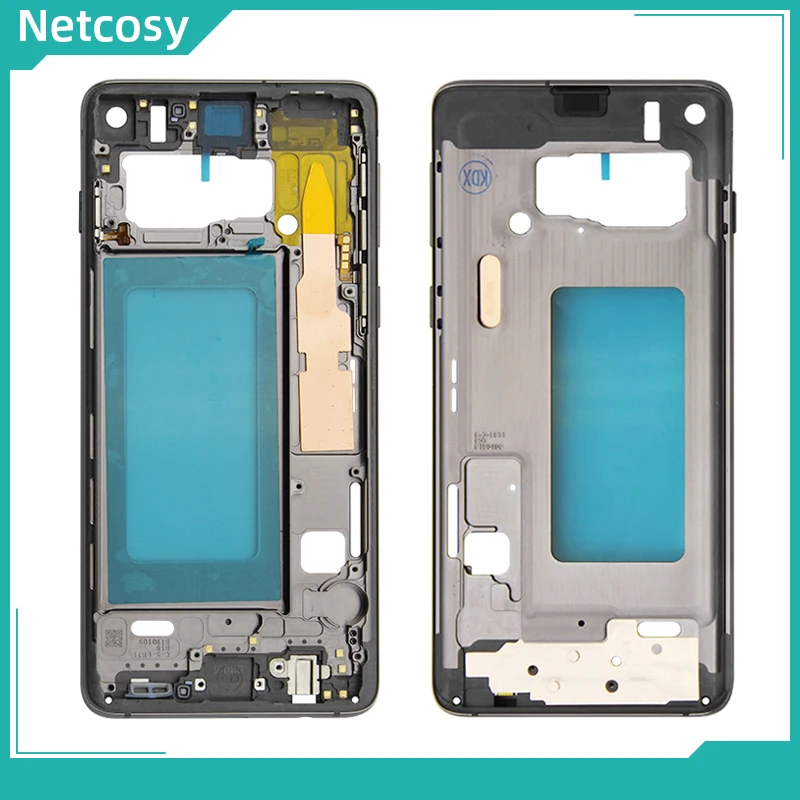 Netcosy средняя рамка Корпус чехол для Samsung S10 SM G9730 S10Plus G9750 S10E передняя пластина