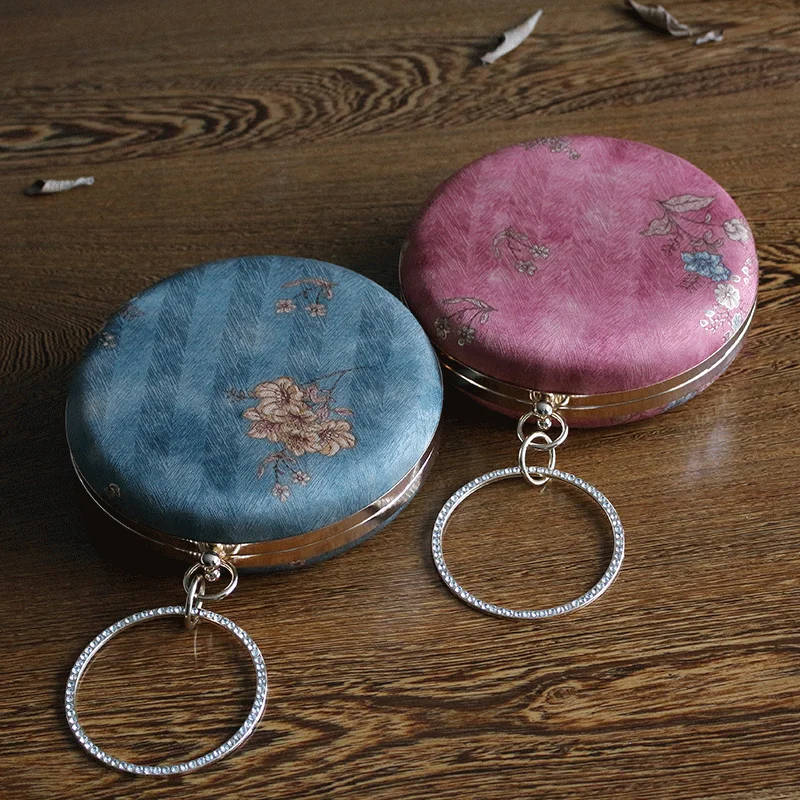 

Ball Brand Design PU Fashion Ladies Evening Bags Red Green Color Diamonds Small Day Clutch For Female Purse