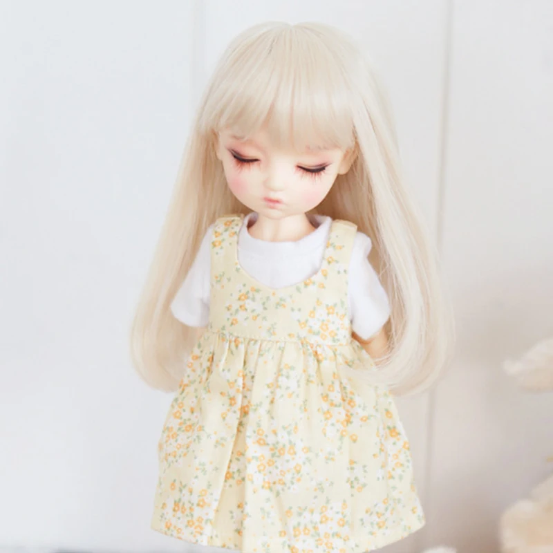1/3 1/4 1/6 1/8 Bjd Sd кукла парик проволока светильник лый блонд Прямые высокой