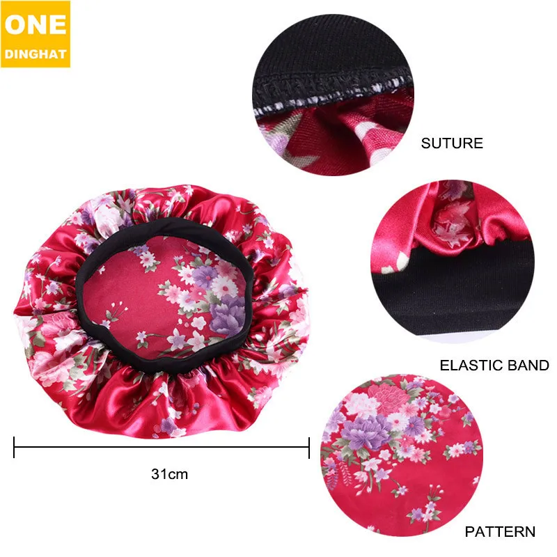 

Amazon Sells Goods Printed Color Butyl Round Cap Stretch Wide-brimmed Hat Tjm Nightcap Chemotherapy - 256