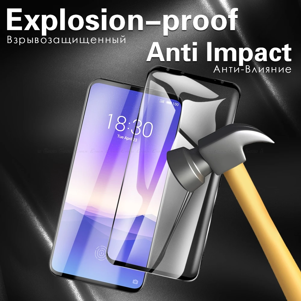 Полное покрытие стекло для Meizu 17 16s Pro 16T 16Xs 16 X 16th 15 Lite Plus защитная пленка из