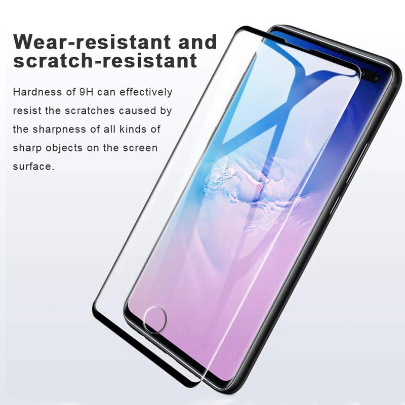

Protective Glass Full Cover for Samsung Galaxy S10E S10 S9 S8 S7 S6 S 10 9 8 7 6 Plus S10plus S9plus Edge Screen Protector Glass
