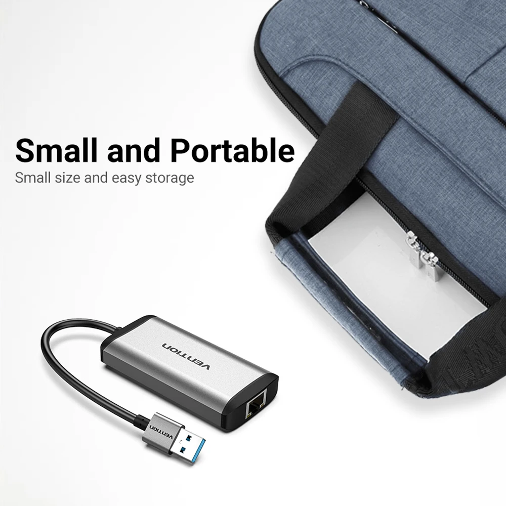 

Vention Hub 4 Ports Metal 3 Dock Adapter USB3.0 to USB3.0x3 Gigabit Network Port RJ45 Audio Video Splitter USB C Hub