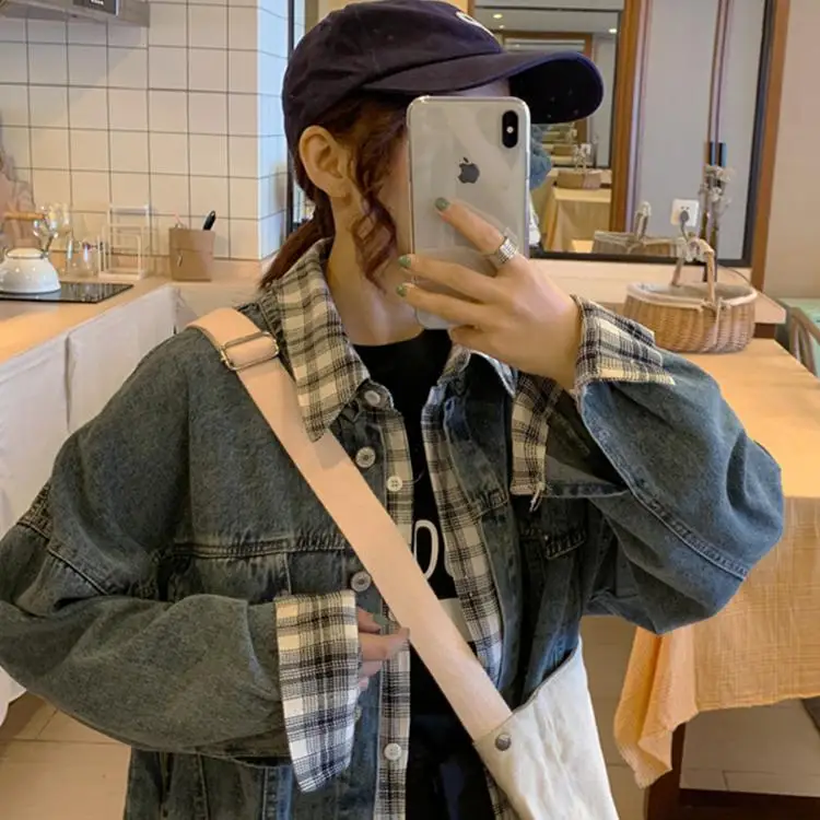 Ковбойские куртки для женщин в раннюю осень новинка шикарный Свободный кардиган