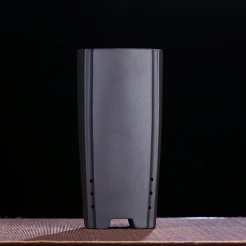 Горшок для цветов орхидеи из фиолетовой глины ваза ручной работы изысканная