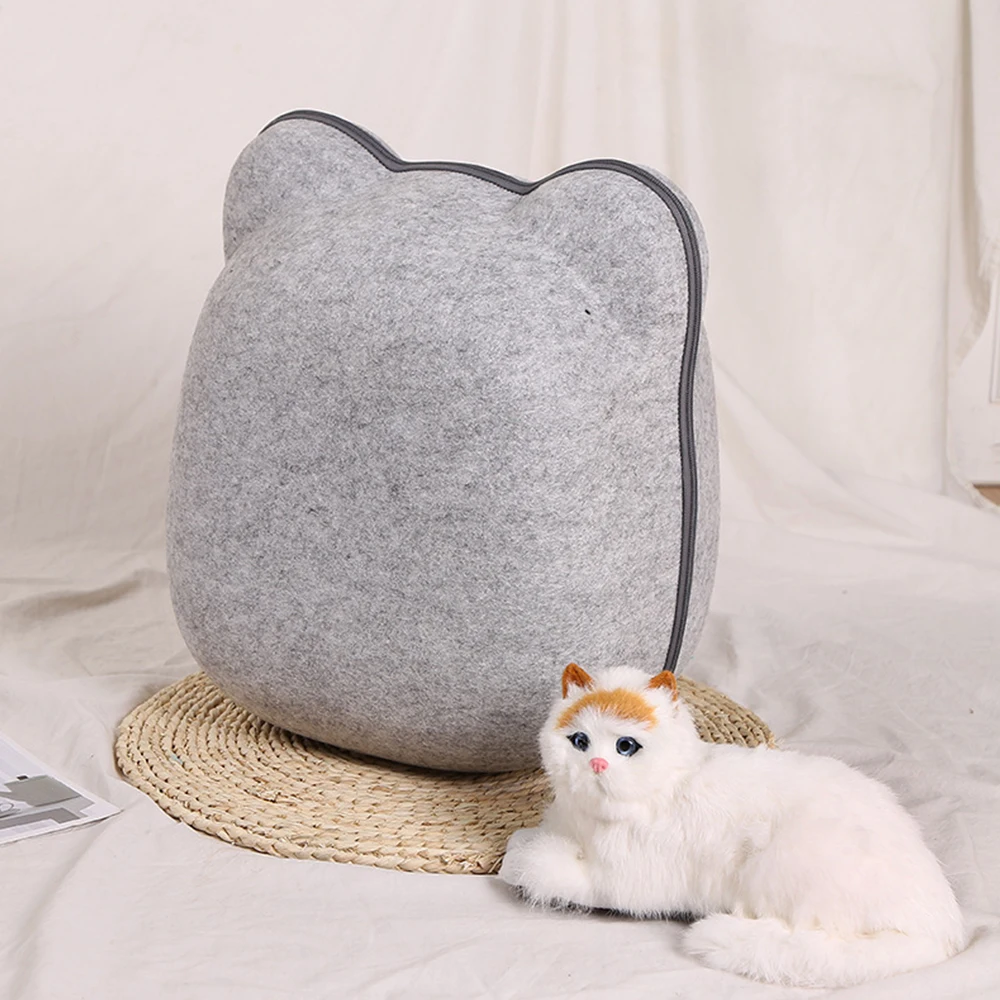 Горячая Распродажа кота собаки кровать пещера спальный мешок на молнии яйцо
