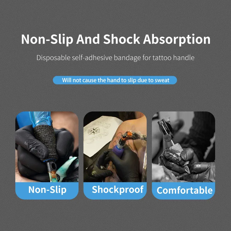 Высококачественные товары для татуировок когезивные одноразовые тату ручки 10