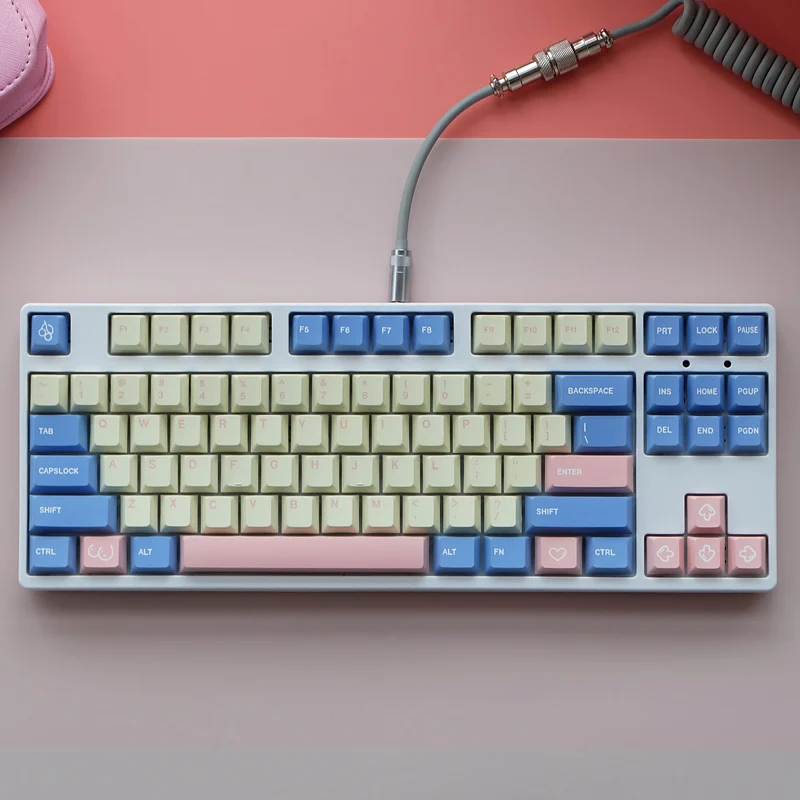 126 клавиш/комплект, колпачок для клавиши с переключателями MX, механическая клавиатура PBT, 5 боковых красителей, колпачок для клавиши Cherry Porfile