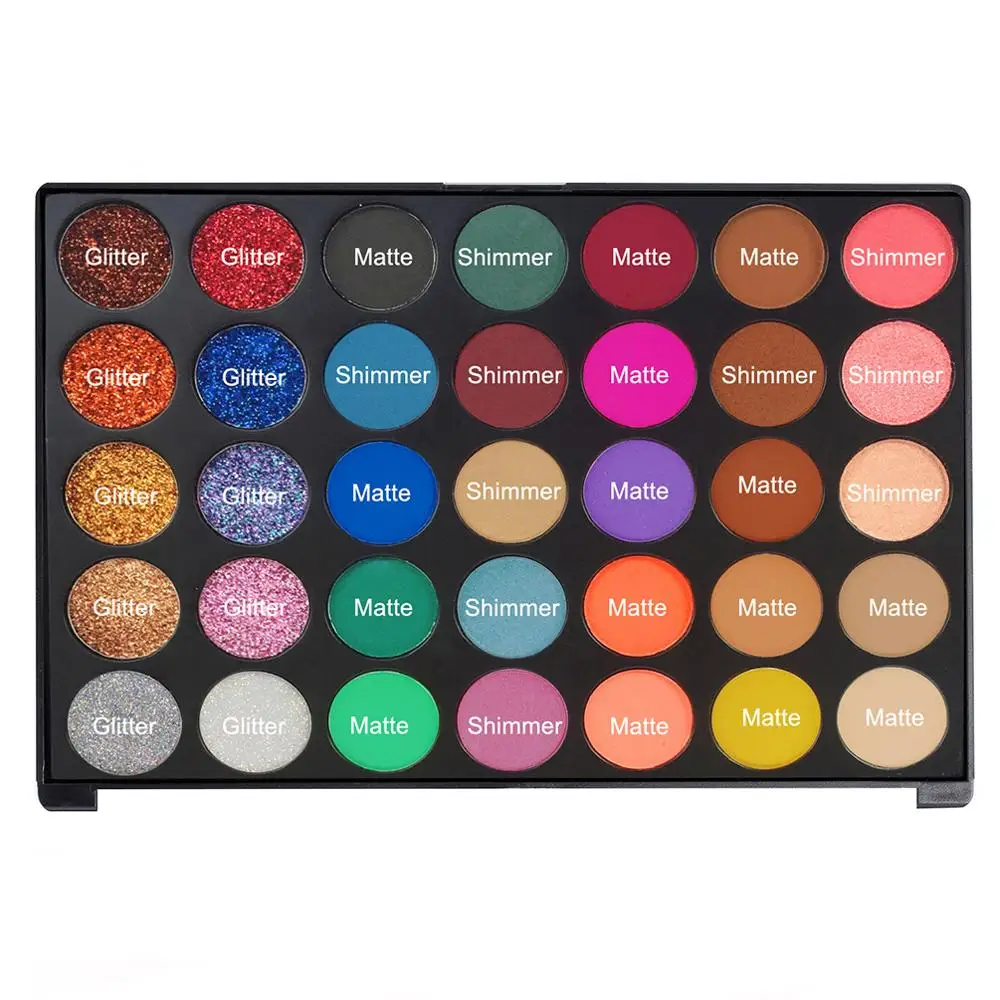 3 Pieces Matte Shimmer Glitter Eyeshadow Makeup Palette OEM Custom Printed Your Logo Cosmetic Set |