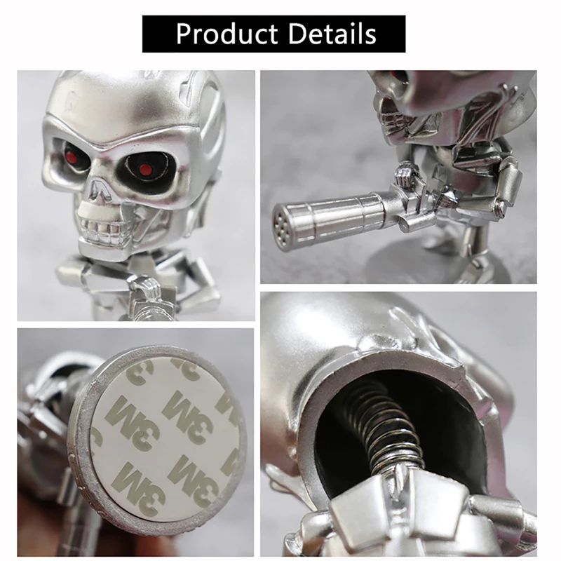 Автомобильные Игрушки для приборной панели череп боец украшение автомобиля Авто