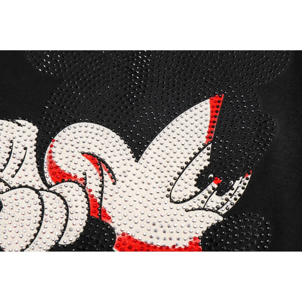 

Philipp Plein Short Sleeve Euro American Fashion Mickey Mouse PP Boys Wear New PP Slim Fit
