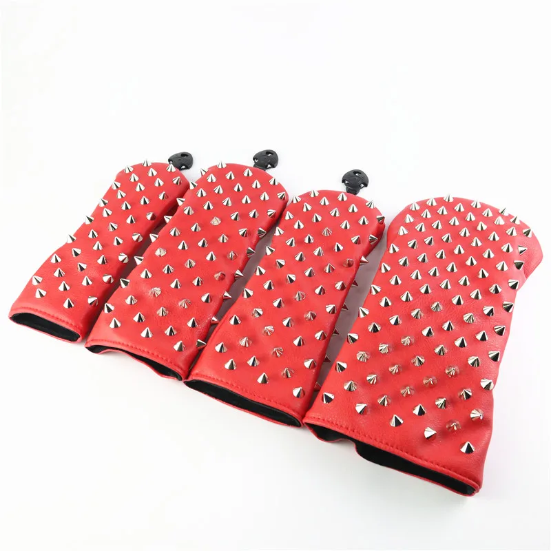NRC Golf Head Covers Hybrid Woods Putter Чехлы для клюшек для гольфа красные синие заклепки