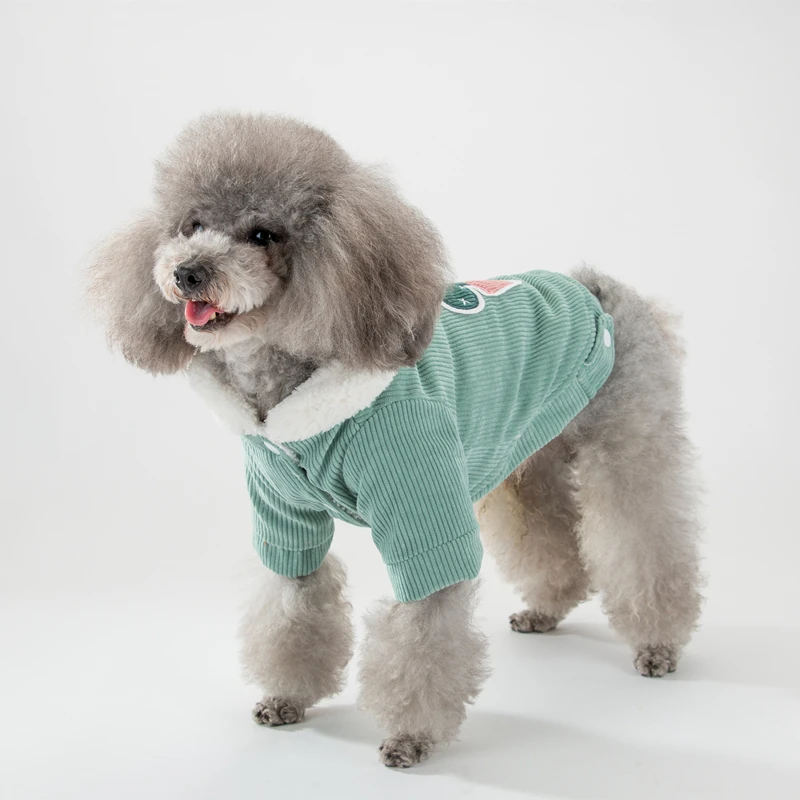 Одежда для собак Hipidog зимние маленькие вельветовые комбинированные теплые