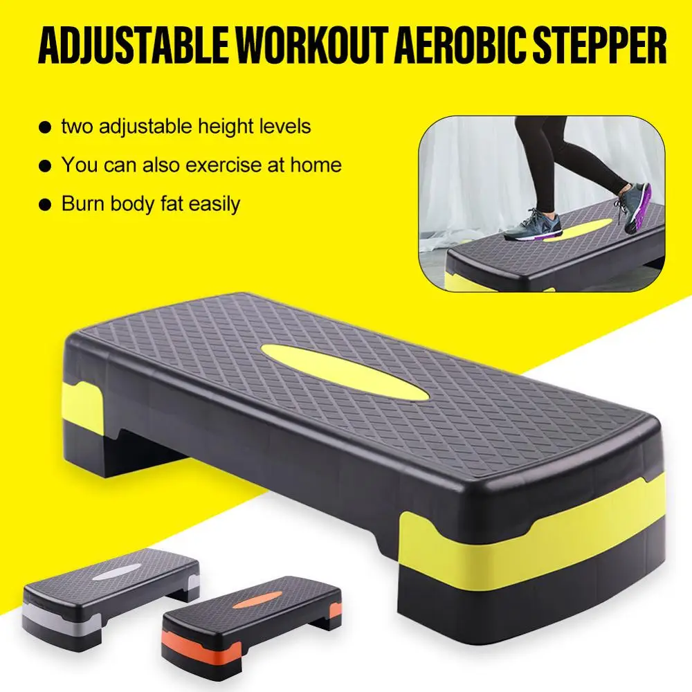 Регулируемый Фитнес Степ для занятия аэробикой Non-slip кардио Йога педаль шаговый
