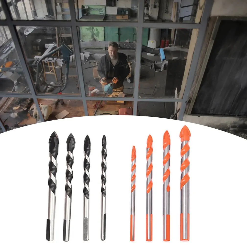 Multifunctional Alloy Triangle Drill Glass Brick Ceramic Wood Hole Opener Flashlight Bit | Инструменты