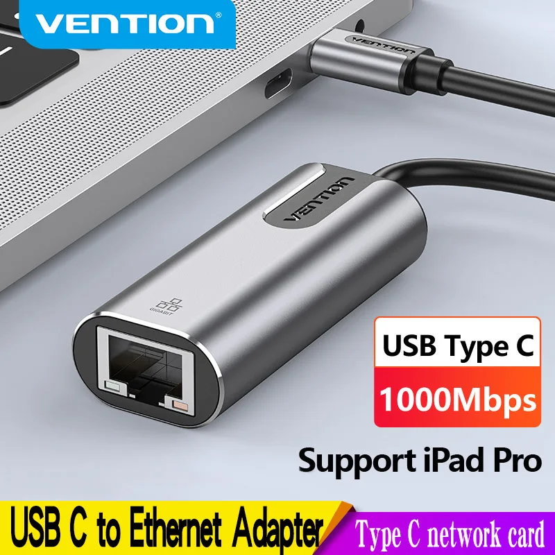 Vention USB Type C Ethernet адаптер к RJ45 Lan для MacBook Pro Samsung Galaxy S9 сетевая карта | Электроника
