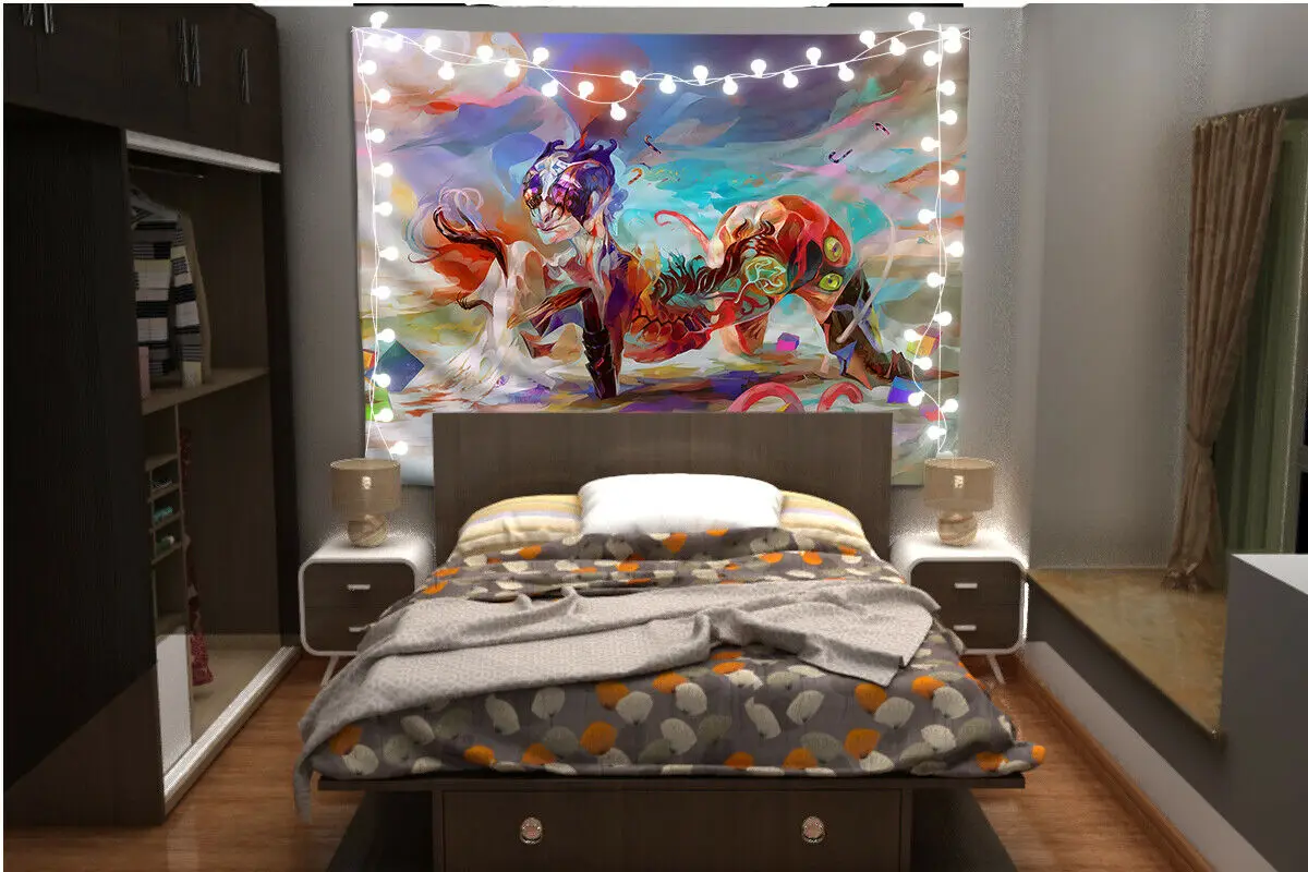 

Fantasy Color Wall Hanging Tapestry Psychedelic Bedroom Home Decoration