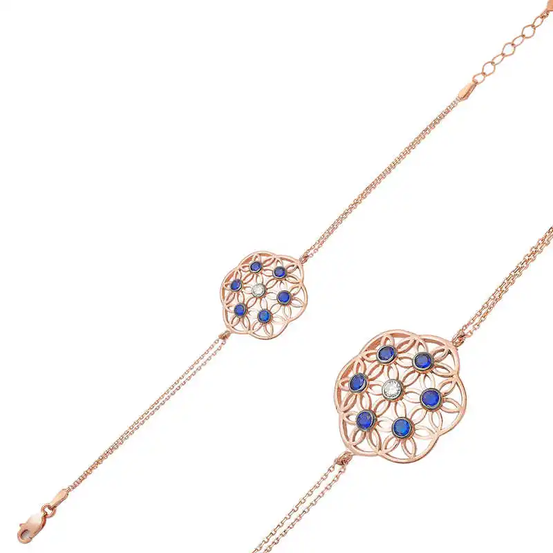 

Silver Life of Flower Bracelet