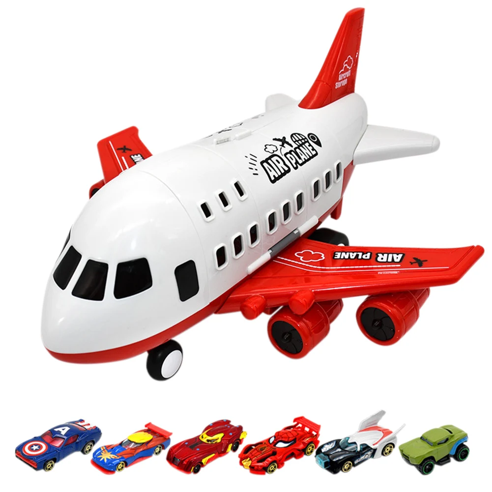 Simulation Track Inertia Children Aircraft Toy Set Large Passenger Plane Model Assembled Building Kits Tool | Игрушки и хобби