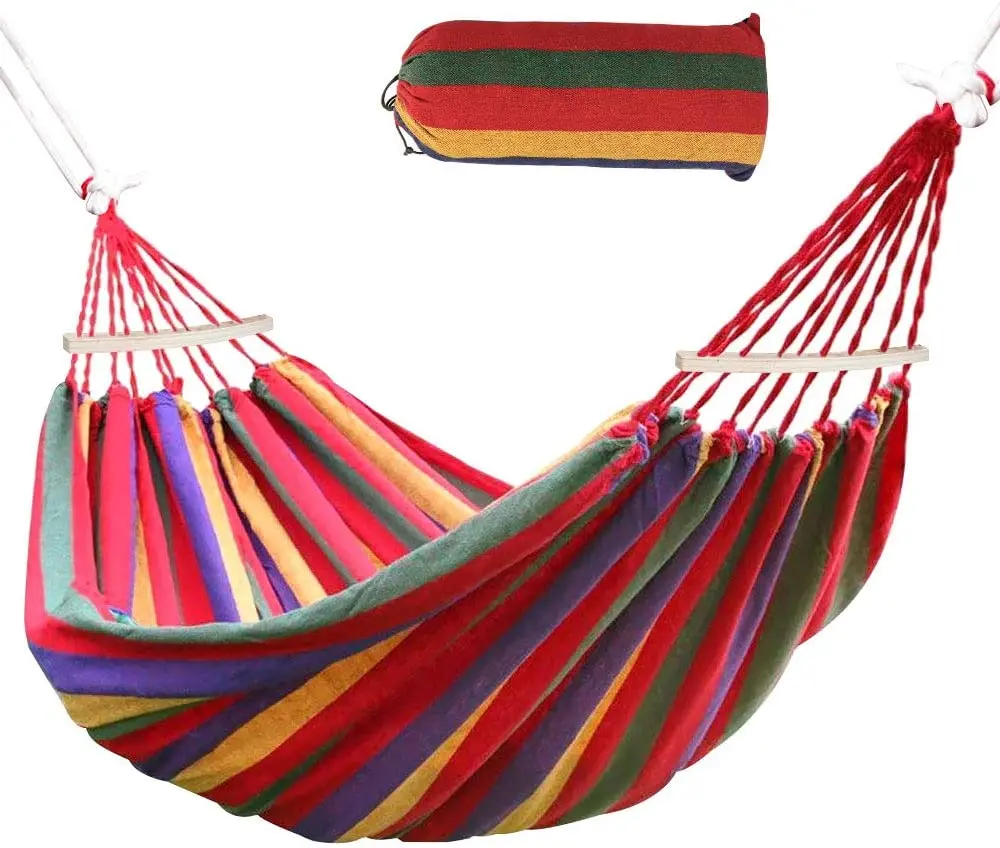 

Кемпинговый гамак, одиночный двойной портативный нейлоновый гамана, дерево, для отдыха на открытом воздухе, походов, выживания на пляже, фун...