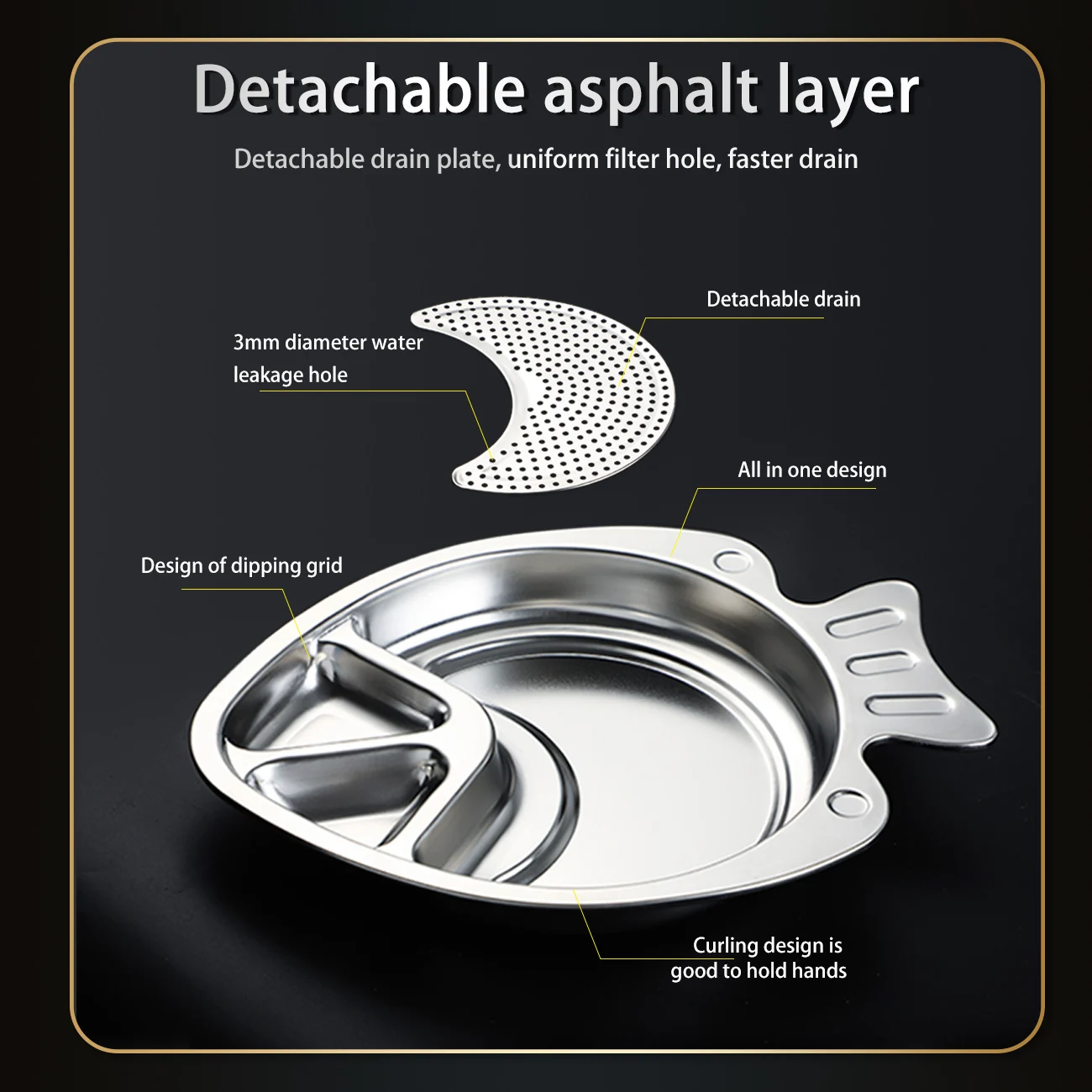 Большой Ёмкость тарелка для пельменей с уксус блюдо бытовые разделены