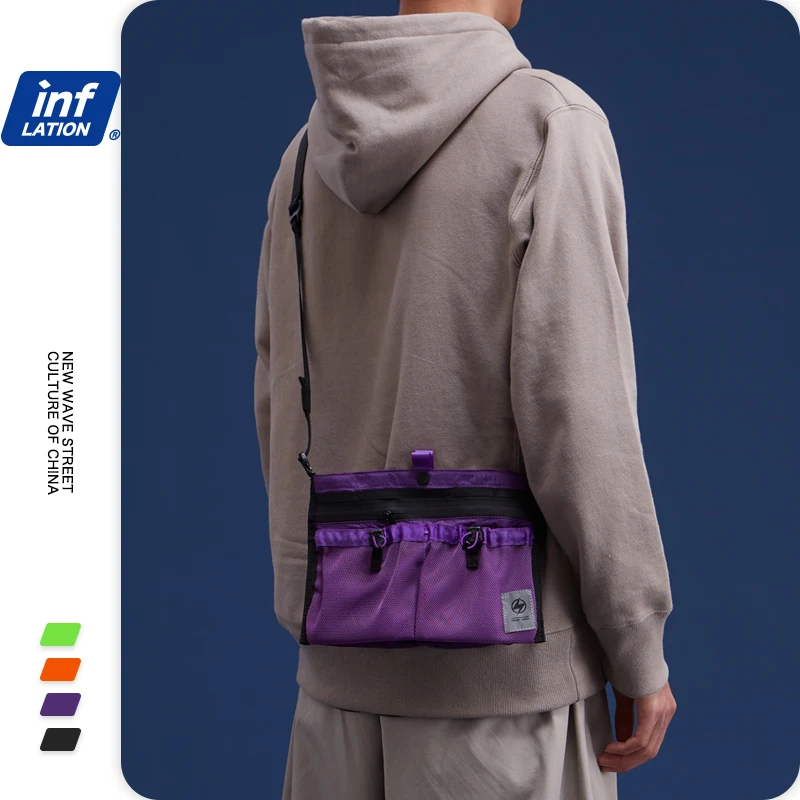 Маленькая Холщовая Сумка на плечо для мужчин модные стильные квадратные