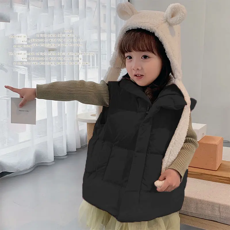 Детский хлопковый жилет на пуху осенне зимний плотный теплый для мальчиков и