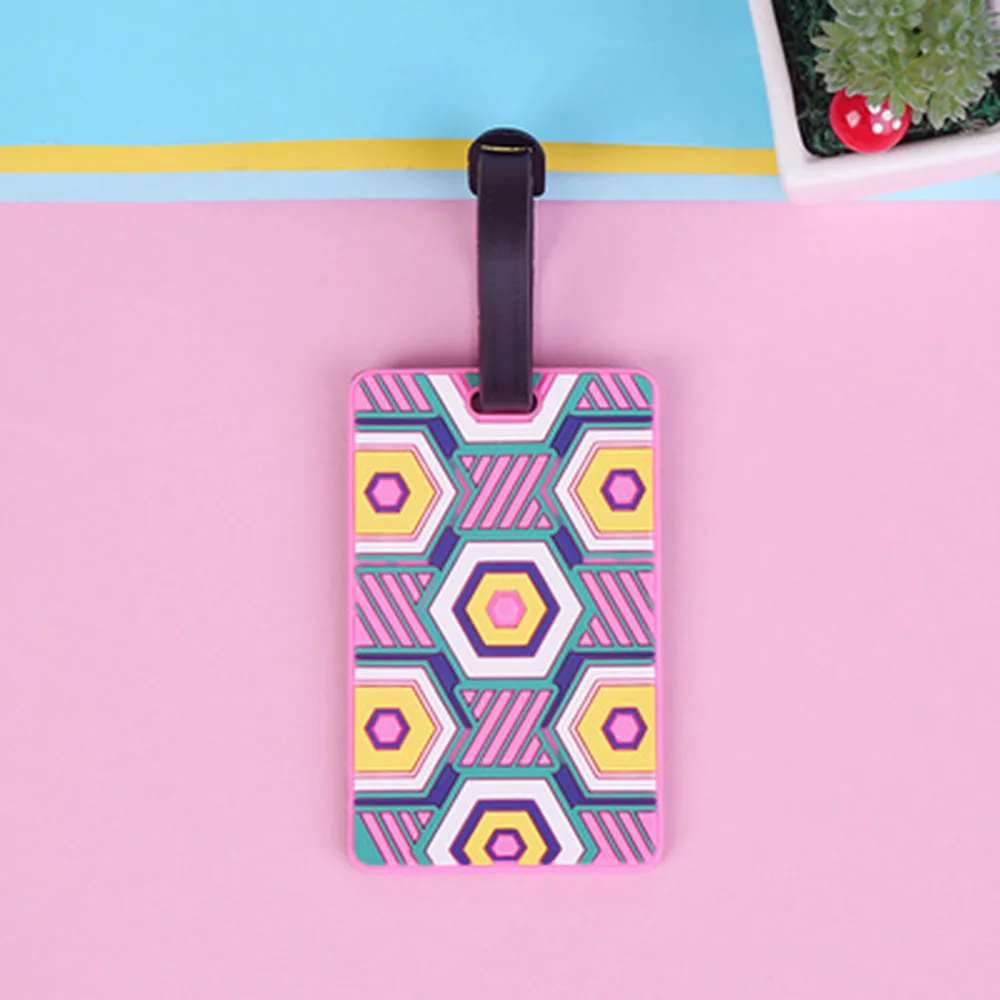 

New Suitcase Color Pattern Travel Luggage Tags Labels Strap Name Address ID Suitcase Bag Baggage Secure Hot Sale