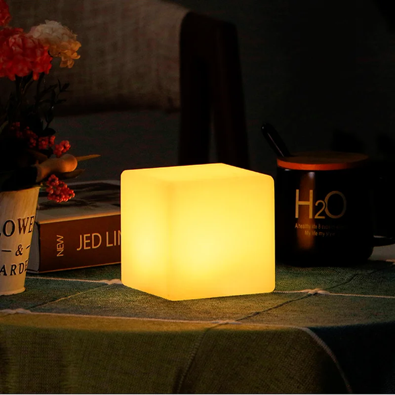 

NEW LED Table Lamp Glowing Colorful Decoration Egg-shaped Lamp Charging Remote Control Restaurant Hotel Atmosphere Night Light