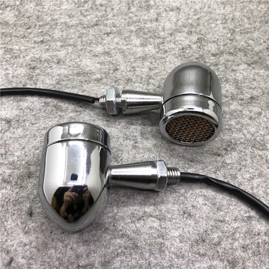 Универсальный хромированный светодиодный индикатор поворота мотоцикла для Triumph