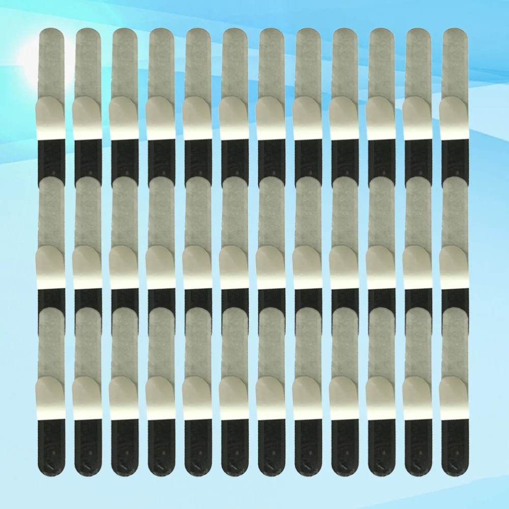 

20Pcs Disposable Absorbent Sweatband Hat Against Sweat Stains Liner Pads Hat Cushion Black