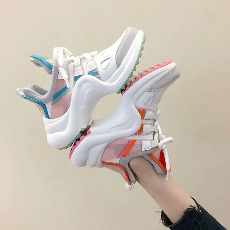 Лидер продаж Модная обувь Ультрадышащая сетчатая кожаная повседневная