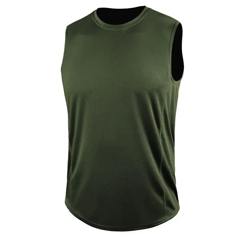 Мужские быстросохнущие жилеты для бега мужская майка без рукавов компрессионные