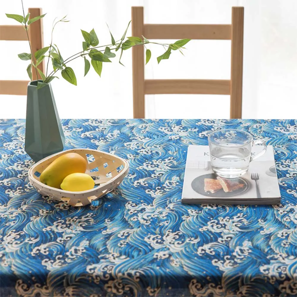 Скатерть прямоугольная с принтом декоративная круглая скатерть для стола