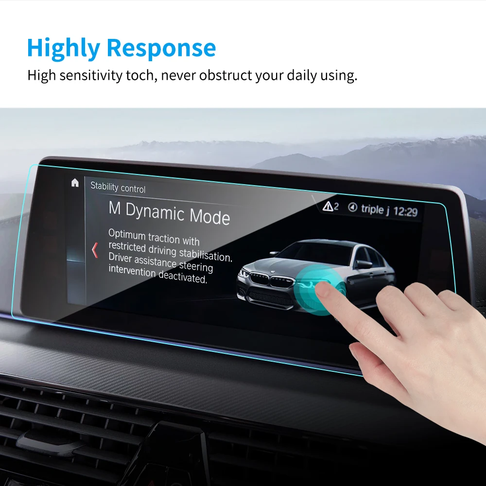 10 25 inch car screen protector for bmw g32 gran gt 6 series 2018 car gps navigation touch screen tempered glass protective film free global shipping