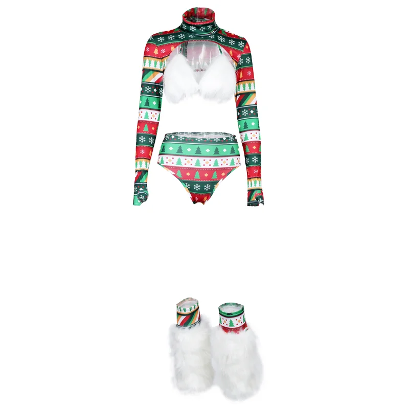 Сексуальный костюм для танца на шесте бара диджея Рождество вечеринка ГОГО