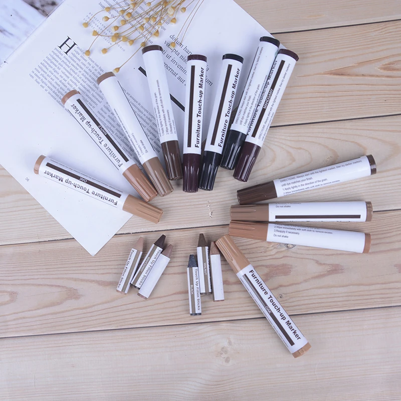

Wood Repair Kit Furniture Paint Floor Repair Floor Wax Crayon Scratch Patch Paint Pen Composite Repair Materials 3/6Pcs