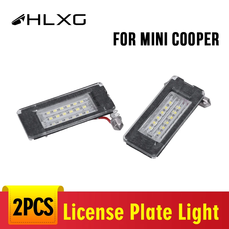 2 шт. автомобильные номерные знаки без ошибок для MINI Cooper R56 R57 R58 R59 белые