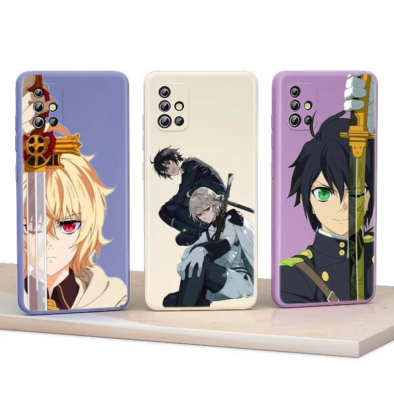 

Seraph of the End Liquid Silicone Soft Cover For Samsung S21 Pro S20 FE S10 Note 20 10 Plus Lite Ultra 5G Phone Case
