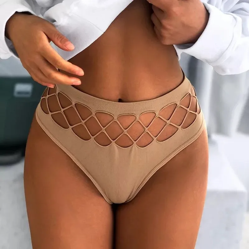 

Sexy Women's Thong Panties Waist Hollow G-Strings Exotic Lingerie Breathable Nylon Underwear Ladies Thongs Underpants M-XXL