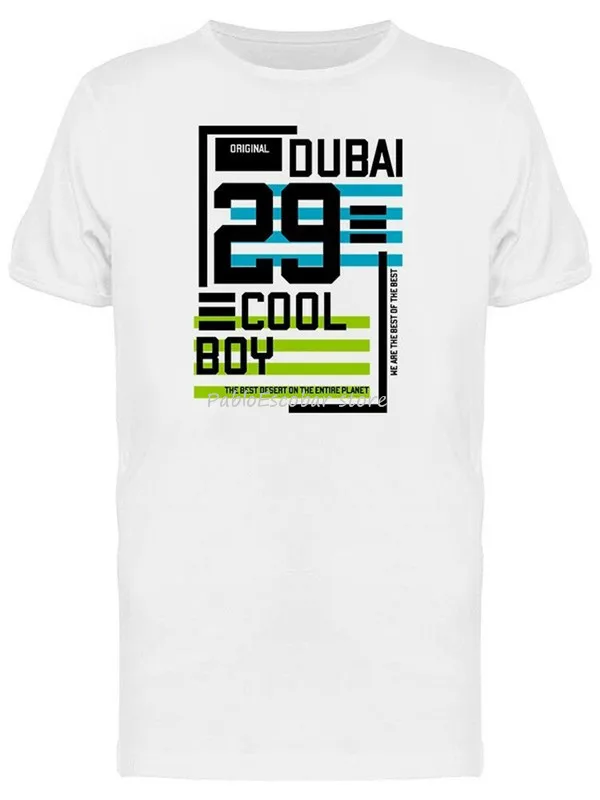 Дубай Cool Boy 29 Мужская футболка изображение на открытом воздухе Футболка мужская