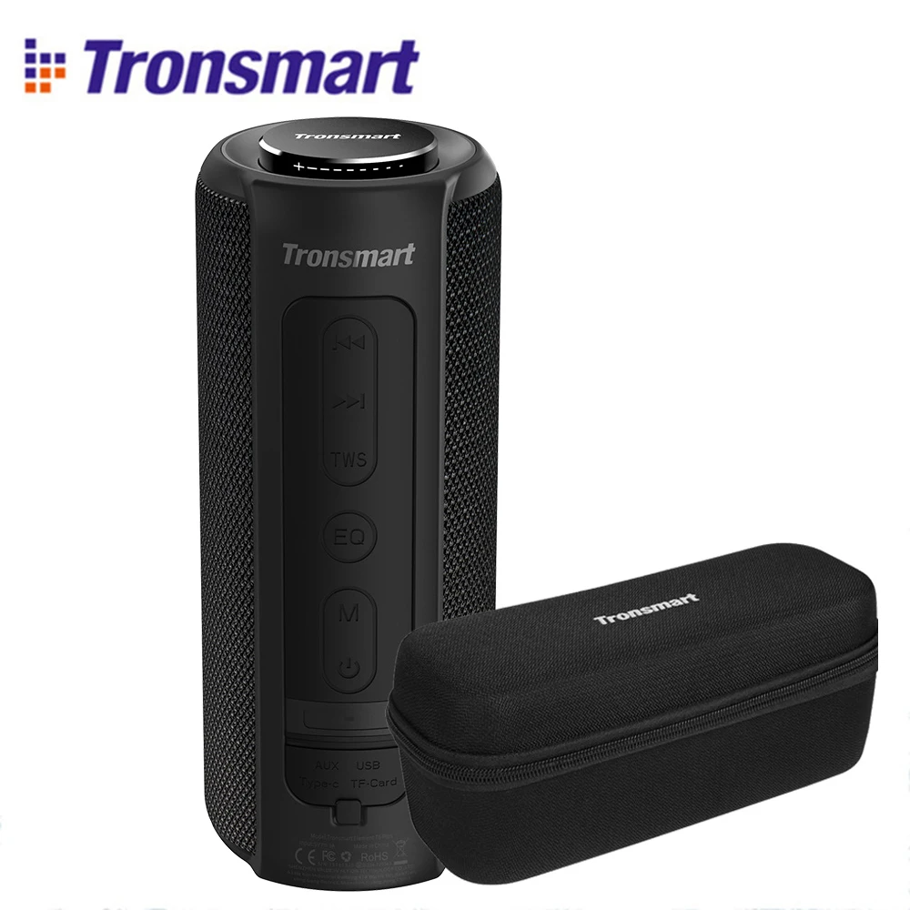 Tronsmart T6 Plus Bluetooth динамик глубокий бас 40 Вт TWS портативный динамик IPX6 Водонепроницаемый внешний аккумулятор функция SoundPulse Саундбар