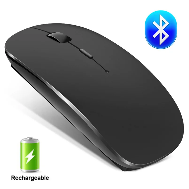 

Беспроводная компьютерная мышь с Bluetooth, бесшумная USB мышь, эргономичная мышь, двухрежимный компьютер и ноутбук