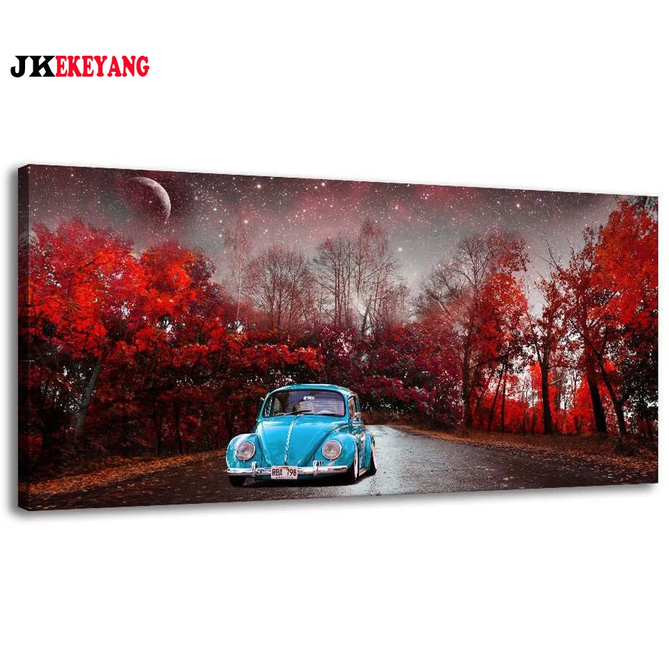 

Большой 5D Diy алмазная живопись дорожный автомобиль Алмазная вышивка-мозаика стразами вышивка крестиком Y4080