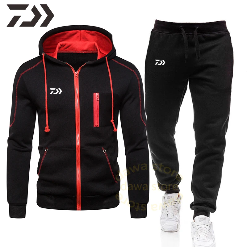

Рыболовный костюм Daiwa, Мужская дышащая одежда для рыбалки, осенняя одежда, штаны для рыбалки, уличная одежда, куртка для рыбалки, толстовка, р...